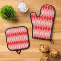 Pot Holder Set - Harlequin Pattern in Your Color