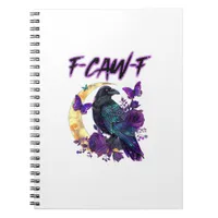 F-Caw-F Funny Raven Crow Spooky Season Halloween C Notebook