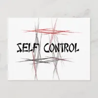 Martial Arts Self Control Postcard