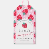 Berry Sweet Strawberry Baby Shower Thank You Gift Tags