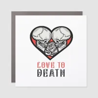 Aesthetic Valentines Till Death Do Us Part Car Magnet