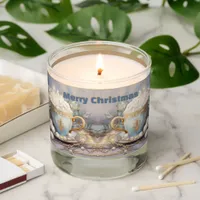 Vintage Christmas Eggnog Blue & Gold | Scented Candle