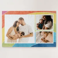 Rainbow Family Photo Collage Jigsaw Puzzle