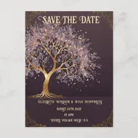 Tree of Life Wedding Invitation Postcard