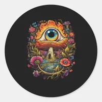 Cottagecore Aesthetic Mushroom Goblincore Simple S Classic Round Sticker