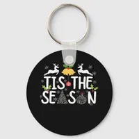 Tis The Season Classic Minimal Clean Keychain