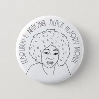 February is National Black History Month  Button