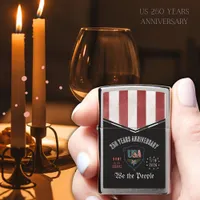 US 250 "We the People" Patriotic Zippo Lighter