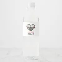 Aesthetic Valentines Till Death Do Us Part Water Bottle Label