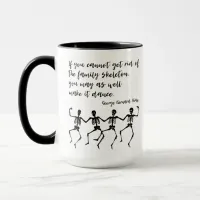 Dancing Skeletons, Shaw Quote Mug