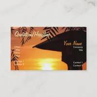 SillouLight Sunset Business Card