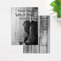 Rustic Cowboy Boots Country Wedding Favor Tags