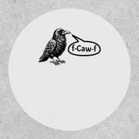 F-Caw-F Funny Crow Raven Pun F-Off Subtle F-Bomb Patch
