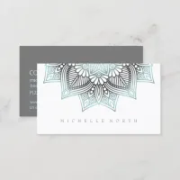 Mandala Lace Lt. Blue ID968 Business Card