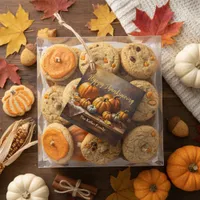 Autumn Pumpkins on Rustic Wood Thanksgiving Favor Tags