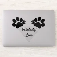 Vinyl Sticker - Polydactyl Love