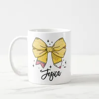 Back to School Coquette Custom Name Coffee Mug