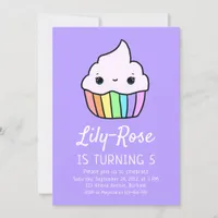 Cute Cupcake Kid's Birthday Party Invitation