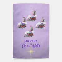 Advent Prepare Ye The  Way Wreath 4 Candles Garden Flag