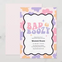 Bad & Boozy Retro Y2K Bachelorette Party Invitation