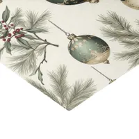 Sage Green and Gold Christmas Ornaments  Tissue Paper