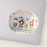 Halloween Monsters Custom-Cut Vinyl Sticker