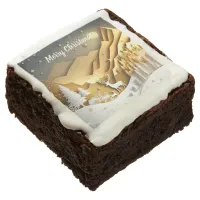 Merry Christmas Winter Scene Brownie