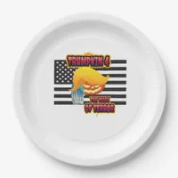 Halloween Funny Trumpkin Classic Paper Plates