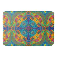 Super Colorful Fun Abstract Bath Mat