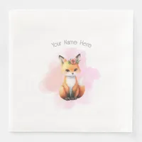 Woodland Animal Baby Shower Paper Dinner Napkins