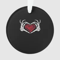 Heart Hands Skeleton Ornament