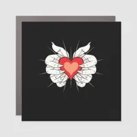 Skeleton Hands Heart Classic Aesthetic Car Magnet