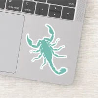 Teal Blue Scorpion Sticker