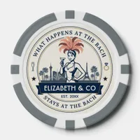 Preppy Bach Club Las Vegas Showgirl Bachelorette Poker Chips