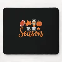Pumpkin Spice Football Tis The Season Fall Thanksg Mouse Pad