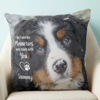 Favorite Memories Dog Lover Pet Loss Pet Memorial Throw Pillow