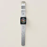 Elegant 11th Steel Wedding Anniversary Celebration Apple Watch Band