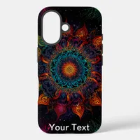 Vibrant Mandala Swirl: OtterBox iPhone 16 Case