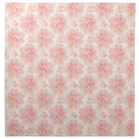 Abstract Floral Watercolor Pattern Peach and Pink Cloth Napkin