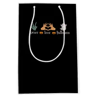 Peace Halloween Peace Sign Skeleton Witch's Hands  Medium Gift Bag