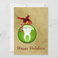 green Dentist Holiday Cards