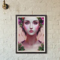 Beautiful Ethereal Enchanted Woman Fantasy Art Poster