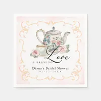 Love is Brewing Bridal Shower – Vintage Floral Napkins