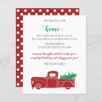 Budget Christmas Tree Truck We've Moved Cards