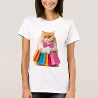 Shopping Cat T-Shirt