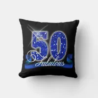 Fabulous Fifty Sparkle ID191 Throw Pillow