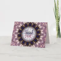 Feathered Circle Thank You Card