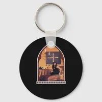Whimsigothic Cathedral Window Classic Keychain