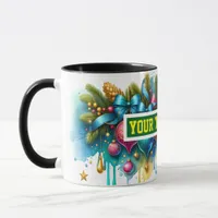 Christmas Bulbs Ornaments Coffee Mug