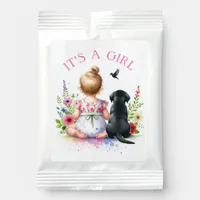 A Baby Girl and her Puppy | It's a Girl Lemonade Drink Mix